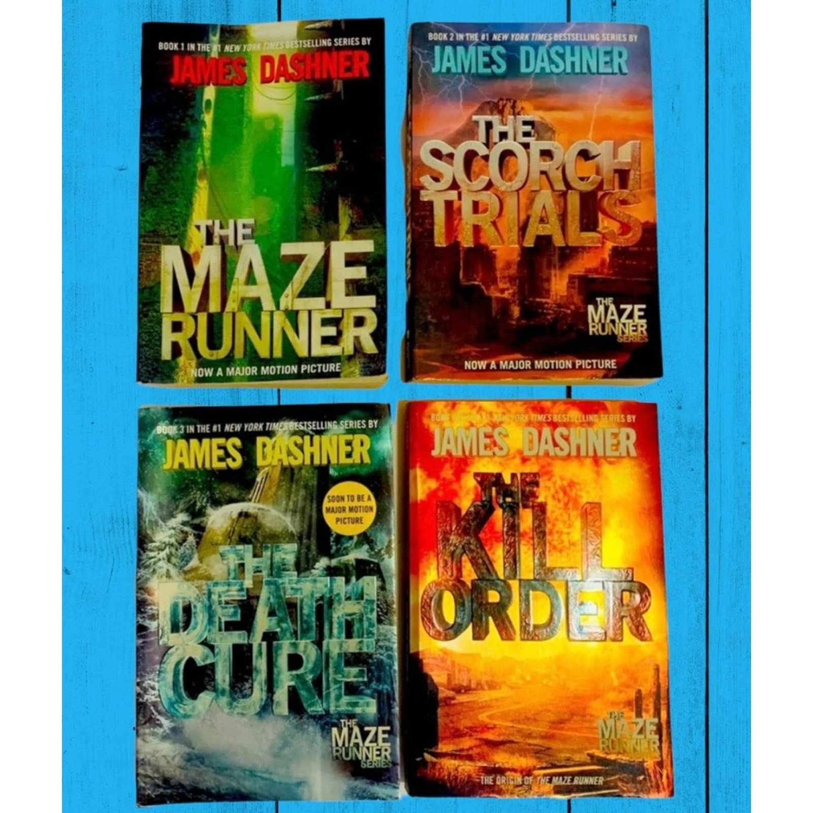 Lot of 4 Maze Runner Series Books