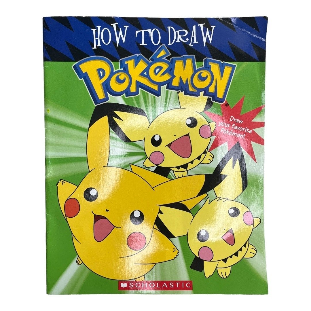 How to draw Pokemon step by step sketch art book Scholastic