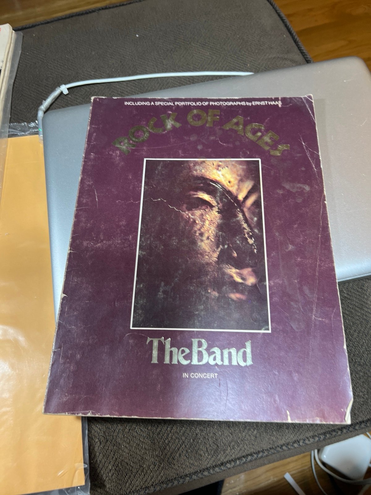 ROCK OF AGES THE BAND IN CONCERT PIANO BOOK VERY RARE LOOK 1970'S